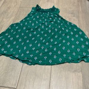 Green tank/halter top, size XS for women.